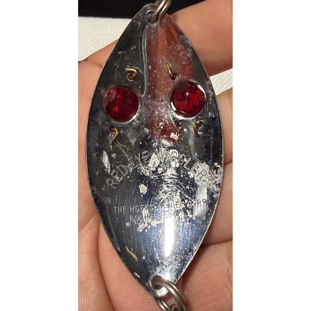 VTG Fishing Lure Lot Red Eye Wiggler Johnsons Silver Minnow Chruscz Spoonfish